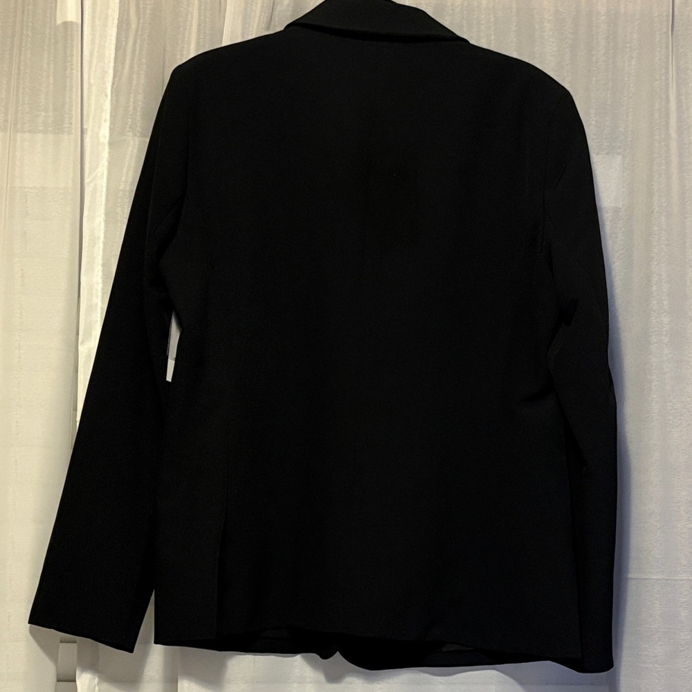 NEW Nine West Classic Single Button Black Blazer Size Large - Picture 6 of 8